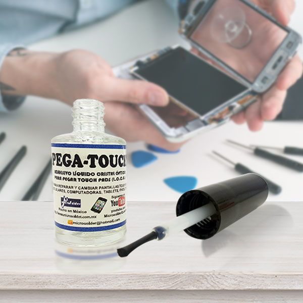 ADHESIVO LIQUIDO PARA PEGAR, REPARAR PANTALLAS TOUCH DE CELULARES, TABLETS, IPADS Y LAPTOPS.